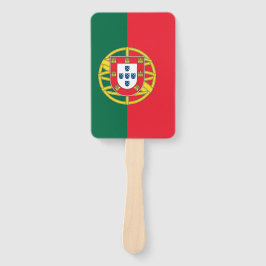ポルトガル国旗を掲げたハンドファンのセット ハンドファン