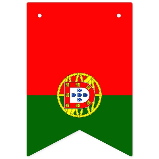 ポルトガル国旗エスカチョン赤緑のバンティングフラグ バンティングフラッグ (第1の旗)