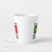 ポルトガル国旗カスタマイズネーム カフェラテマグ (正面)