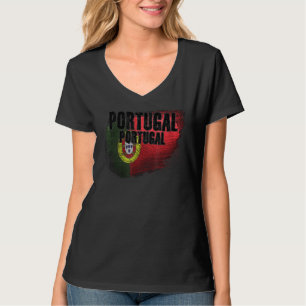 ポルトガル国旗グランジ1 Tシャツ