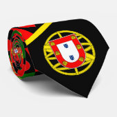 ポルトガル国旗ハートコート・オブ・アームズプライド ネクタイ (ロール)