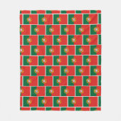 ポルトガル国旗フリースブランケット フリースブランケット (正面)