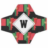 ポルトガル国旗モノグラム サッカーボール (フラット)