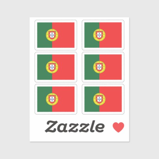 ポルトガル国旗6のコレクションパック シール (シート)