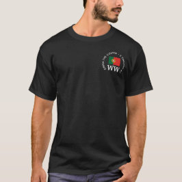 ポルトガル国旗 オーダーメイド モノグラム ゴルフ Tシャツ