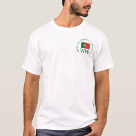 ポルトガル国旗 オーダーメイド モノグラム ゴルフ Tシャツ