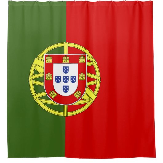 ポルトガル国旗 シャワーカーテン (正面)