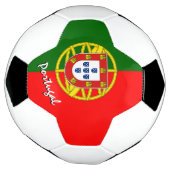 ポルトガル国旗/スポーツ サッカーボール (回転)