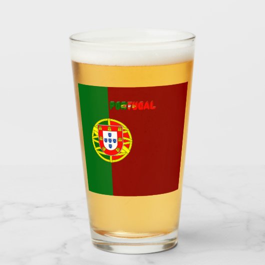 ポルトガル国旗 タンブラーグラス (ドリンク正面)