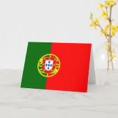 ポルトガル国旗（ポルトガル） カード (黄色い花)