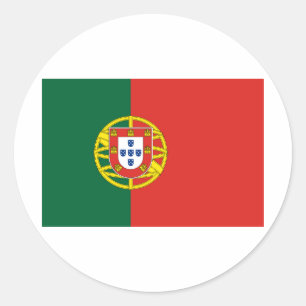 ポルトガル国旗 ラウンドシール