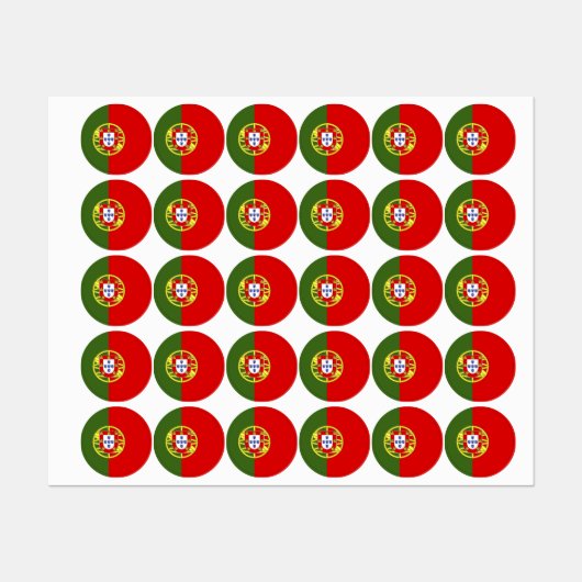 ポルトガル国旗 ラベル (シート)