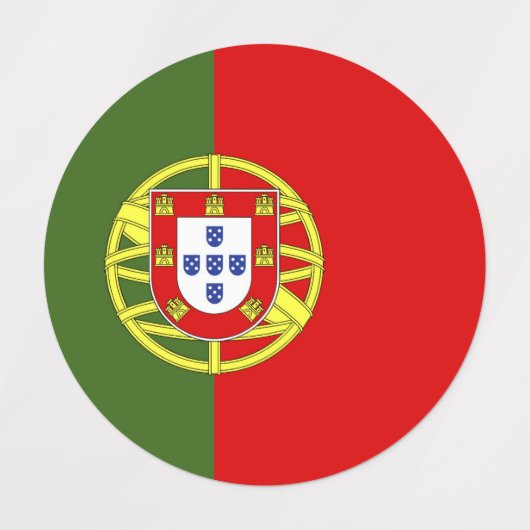 ポルトガル国旗 ラベル (デザイン1)