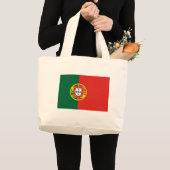 ポルトガル国旗 ラージトートバッグ (正面(商品))