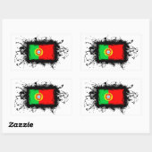 ポルトガル国旗 長方形シール (シート)