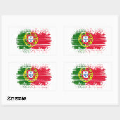 ポルトガル国旗 長方形シール (シート)