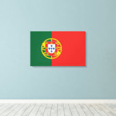 ポルトガル国旗Bandeira De Portugal キャンバスプリント (インサイチュ (ウッドフロア))