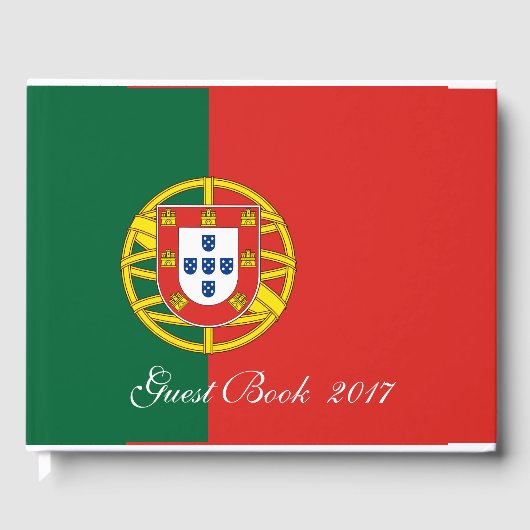 ポルトガル国旗Bandeira De Portugal ゲストブック (正面)