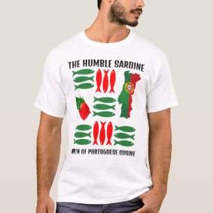 ポルトガル国旗SARDINEポルトガル料理の女王 Tシャツ
