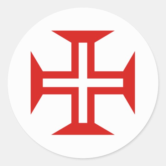 ポルトガル国軍旗のシンボル軍軍隊 ラウンドシール (正面)