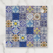 ポルトガル地中海のタイルのパタ結婚ーン フェイバータグ (裏面)