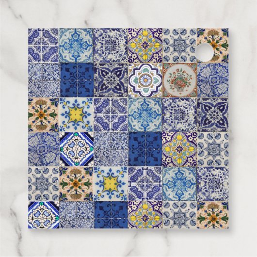 ポルトガル地中海のタイルのパタ結婚ーン フェイバータグ (裏面)