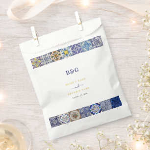 ポルトガル地中海のタイルのパタ結婚ーン フェイバーバッグ