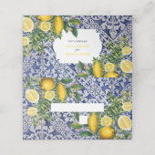 ポルトガル地中海のタイルのレ結婚モン プレイスカード (外部開封)