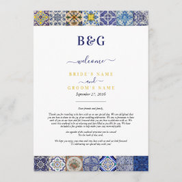 ポルトガル地中海のタイル結婚の旅程 プログラム