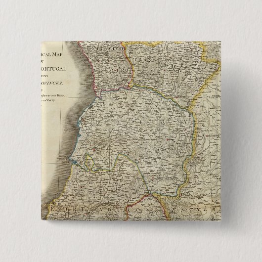 ポルトガル地図 缶バッジ (正面)