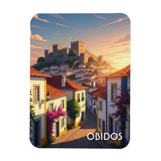 ポルトガル旅行 オビドス マグネット (縦)