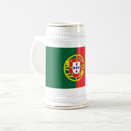 ポルトガル旗 ビールジョッキ (正面左)