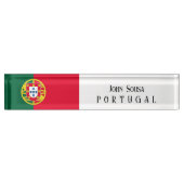 ポルトガル日のポルトガル国旗 デスクネームプレート (正面)