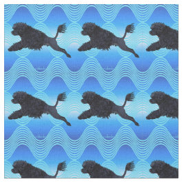 ポルトガル水犬のダイビングのライオンはBを振ります ファブリック