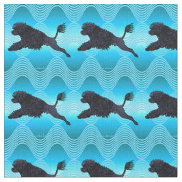 ポルトガル水犬のダイビングのライオンはTを振ります ファブリック