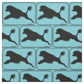 ポルトガル水犬のダイビングのライオン ファブリック (見本)