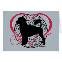 ポルトガル水犬のライオンのハートの波