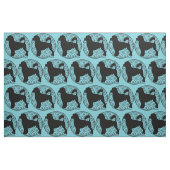 ポルトガル水犬のライオンの波 ファブリック (ファットクウォーター)