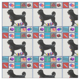 ポルトガル水犬のレトリーバー及び水装置 ファブリック