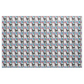 ポルトガル水犬の黒のライオン及び水装置 ファブリック (ファットクウォーター)