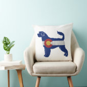 ポルトガル水犬コロラド州旗 クッション (椅子)