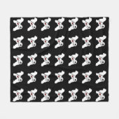 ポルトガル水犬愛 フリースブランケット (正面(横))