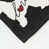 ポルトガル水犬愛 フリースブランケット (角)