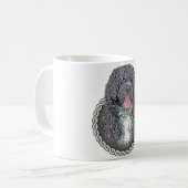 ポルトガル水犬001 コーヒーマグカップ (正面左)