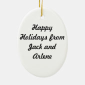 ポルトガル水犬 セラミックオーナメント (裏面)