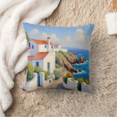 ポルトガル沿岸村枕 クッション (ブランケット)