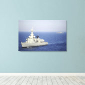 ポルトガル海軍フリゲートNRPバルトロメウDias キャンバスプリント (インサイチュ (ウッドフロア))