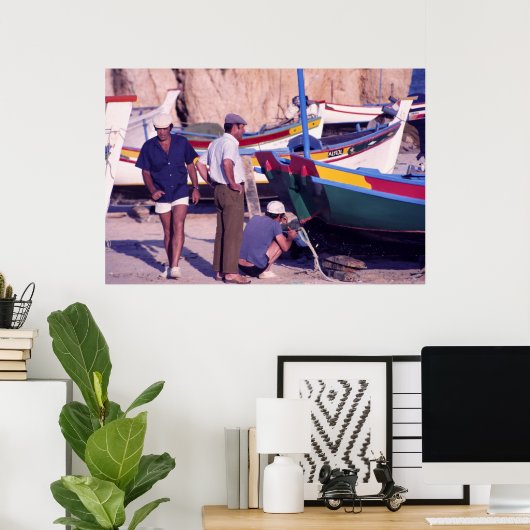 ポルトガル漁師 ポスター (ホームオフィス)