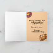 ポルトガル父の日のカード,ポルトガル国旗 カード (内部)