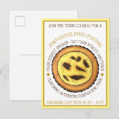 ポルトガル産エッグカスタードタルトパティシエフェスティバル インビテーションポストカード (正面/裏面)